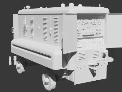 RAF Houchin 25kva Ground Power Unit 3D print model