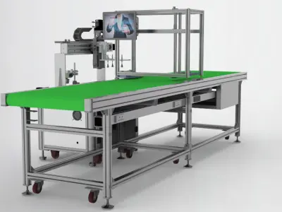 Automatic Weighing  Assembly Line 3D model