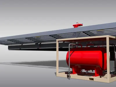 Square Heliport 3D model