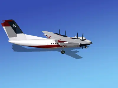 Dehavilland DHC-7 Texasair 3D model