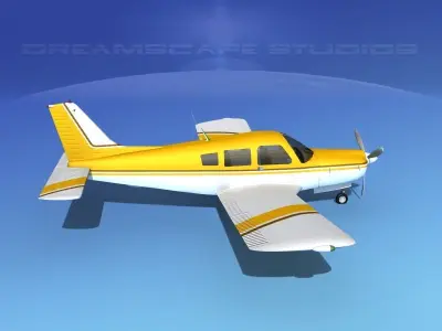 Piper Turbo Arrow 240 V15 3D model