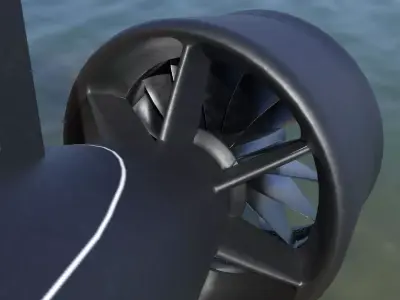 Ballistic Submarine class BOREI-II Low-poly 3D model