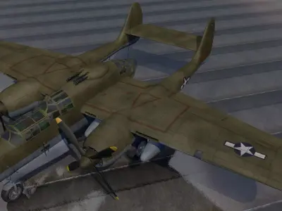 Northrop P-61A Black Widow 3D model