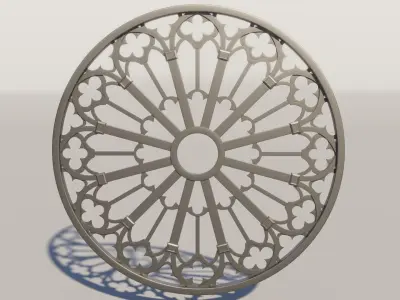 Gothic Window Free 3D model