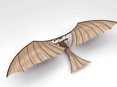 Leonardo Da Vinci Ornithopter 3D print model