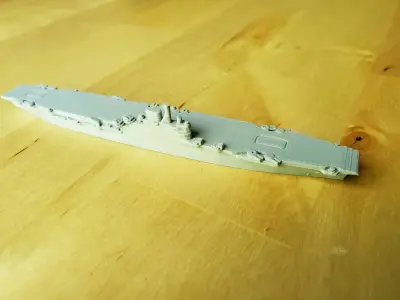 British Illustrious Class Aircraft Carrier 3D print model
