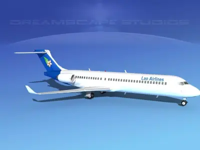 Comac ARJ21-700 Lao Airlines 3D model