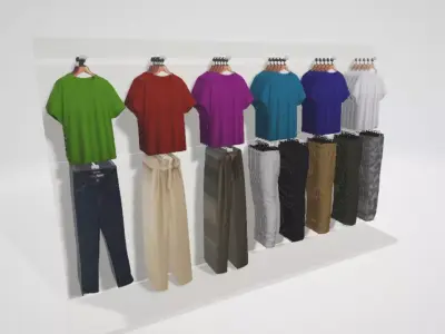 clothing rack 3D model