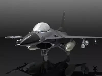 F-16 Fighting Falcon Low-poly 3D model