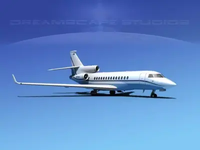 Dassault Falcon 7X V20 3D model