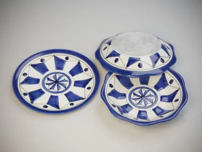 Vietri Classical Dinner Plates 3D model