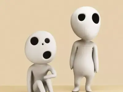 Set of Kodama 001-002 Free 3D print model