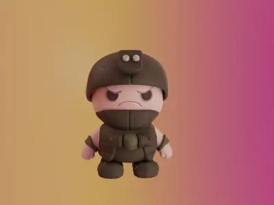 Mini Soldier 3D model