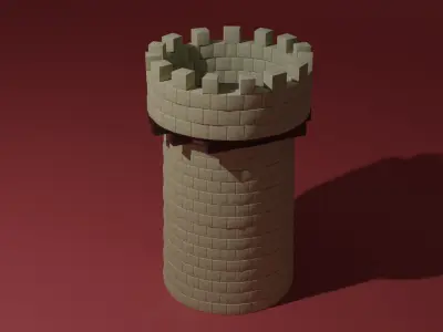 Stone tower 3D model