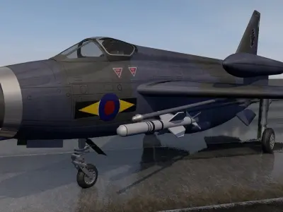 English Electric Lightning F-6 - BAC 3D model