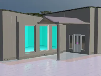 Model of Modern  house Free 3D model