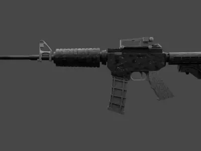 M4 assult rifle Free low-poly 3D model