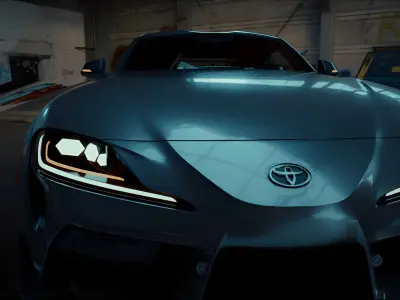 Toyota Supra MK5 Free Hyper Realistic 3d Model Free 3D model