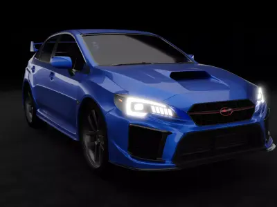 Subaru WRX STI Free 3D model