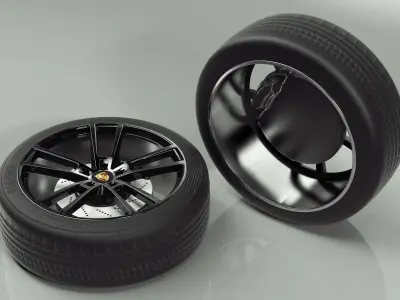 Porsche Cayenne Wheel 3D model