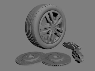 Auti TTRS wheel 3D model