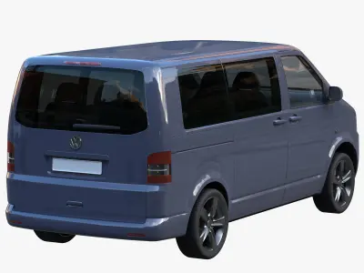 VW Multivan T5 3D model