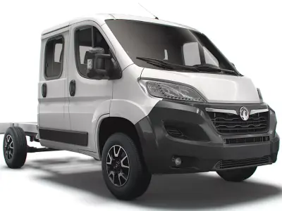Vauxhall Movano Chassis Truck Crew Cab 3450 WB 2022 3D model