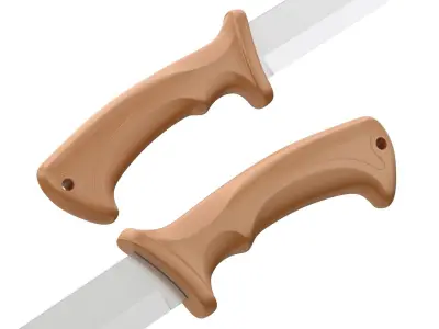Ergonomic Knife Handle 3D model
