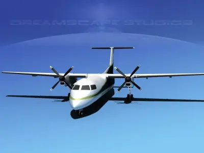 DeHavilland DHC-8-Q300 Southern Charters 3D model