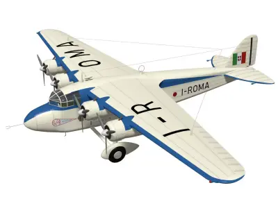 savoia marchetti S74 3D model
