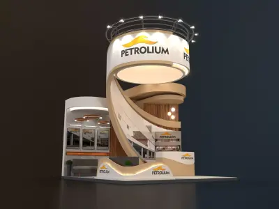 exhibition stand 25 sqm 3D model