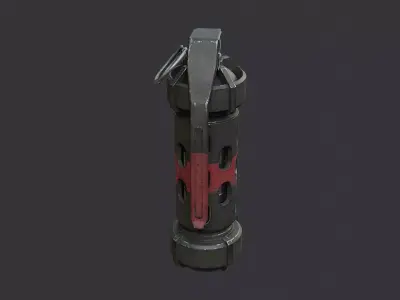 Offhand Grenade Sequencer Device Low-poly 3D model