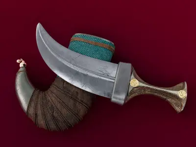 Yemeni knife 3D model