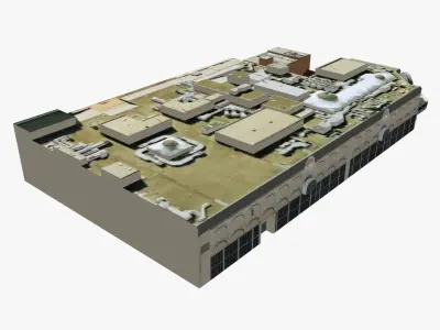 The Myer Center Brisbane Low-poly 3D model