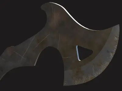 Tactical Throwing Axe Free low-poly 3D model