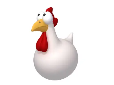 Chicken Cartoon 3D model