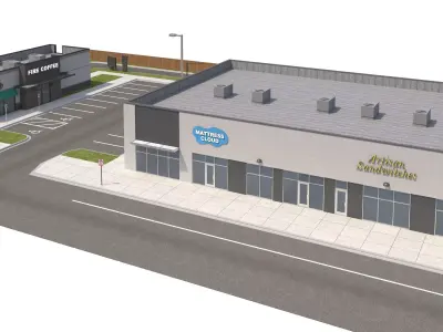 Retail-143 Retail Stores 3D model