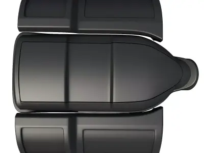 Black Engine Cover 3D 3D model