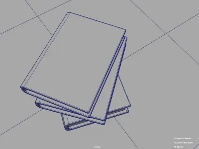 pile of books Free 3D model