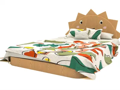 Sunny Dreams Bed  Free low-poly 3D model