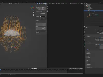 Jellyfish Aurelia Low-poly 3D model