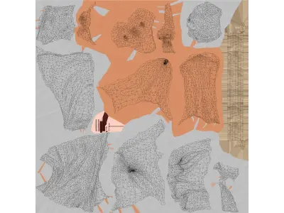 Mahatma Gandhi - Statue 3D model