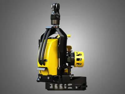 Scorpion king Forestry Harvester Head 3D model