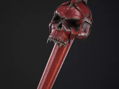 Cruelty Bat Low-poly 3D model