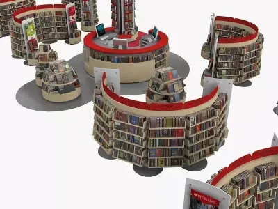 Bookstore book store 3D model