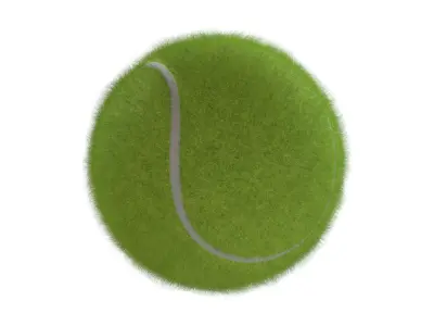 Paddle Tennis Racket and Tennis ball   Low-poly 3D model