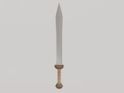 Ancient Roman Sword Gladius 3D Model Free low-poly 3D model