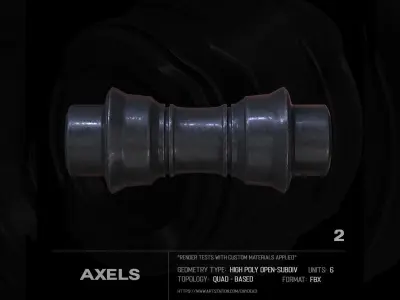 6 Axels SUBD Free 3D model