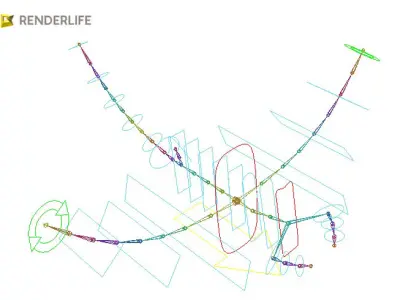 Manta Ray with animation 3D model