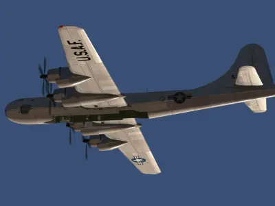 NASA B-50 X plane mother ship 3D model